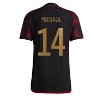 Koszulka piłkarska Niemcy Jamal Musiala #14 Strój wyjazdowy MŚ 2022 tanio Krótki Rękaw